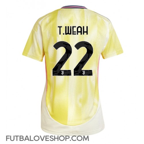 Dres Juventus Timothy Weah #22 Preč pre Ženy 2024-25 Krátky Rukáv